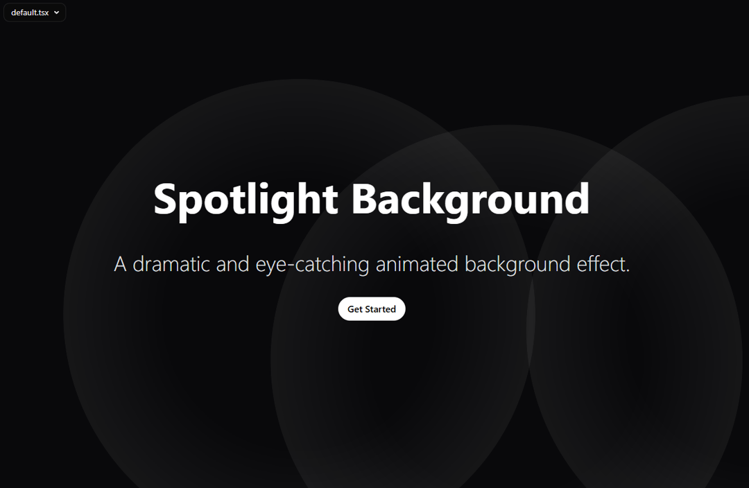 SpotlightBackground preview