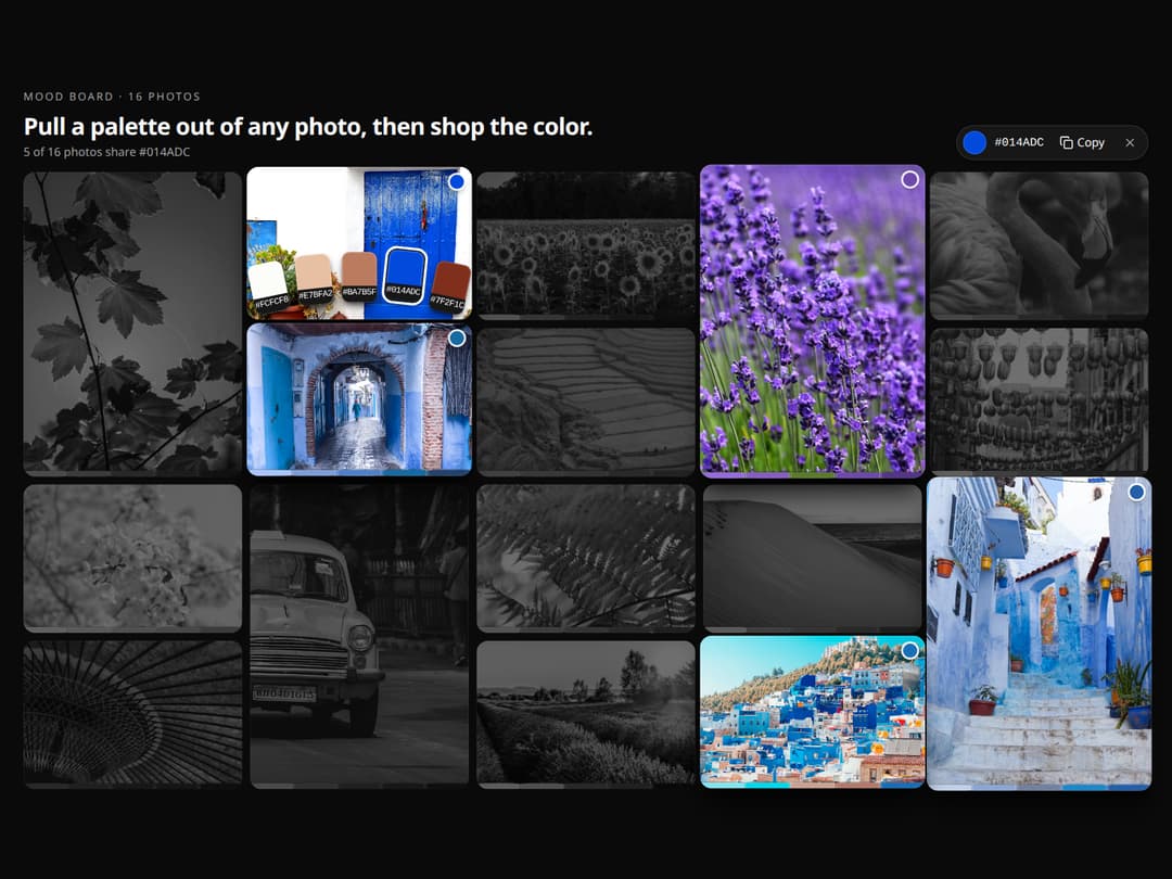Color Palette Image Gallery – Extract and Filter by Palette preview