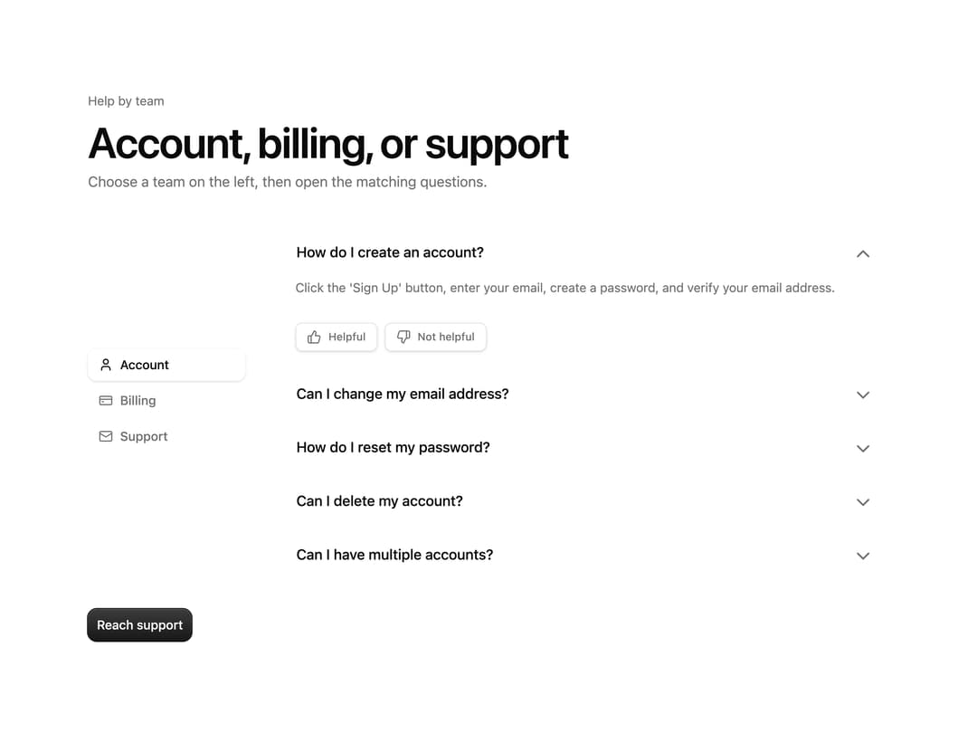 Tabbed FAQ Accordion preview