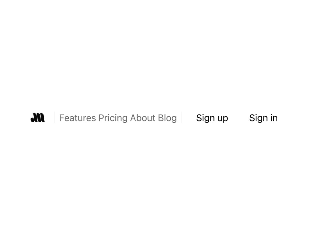 Sticky Header Navbar preview