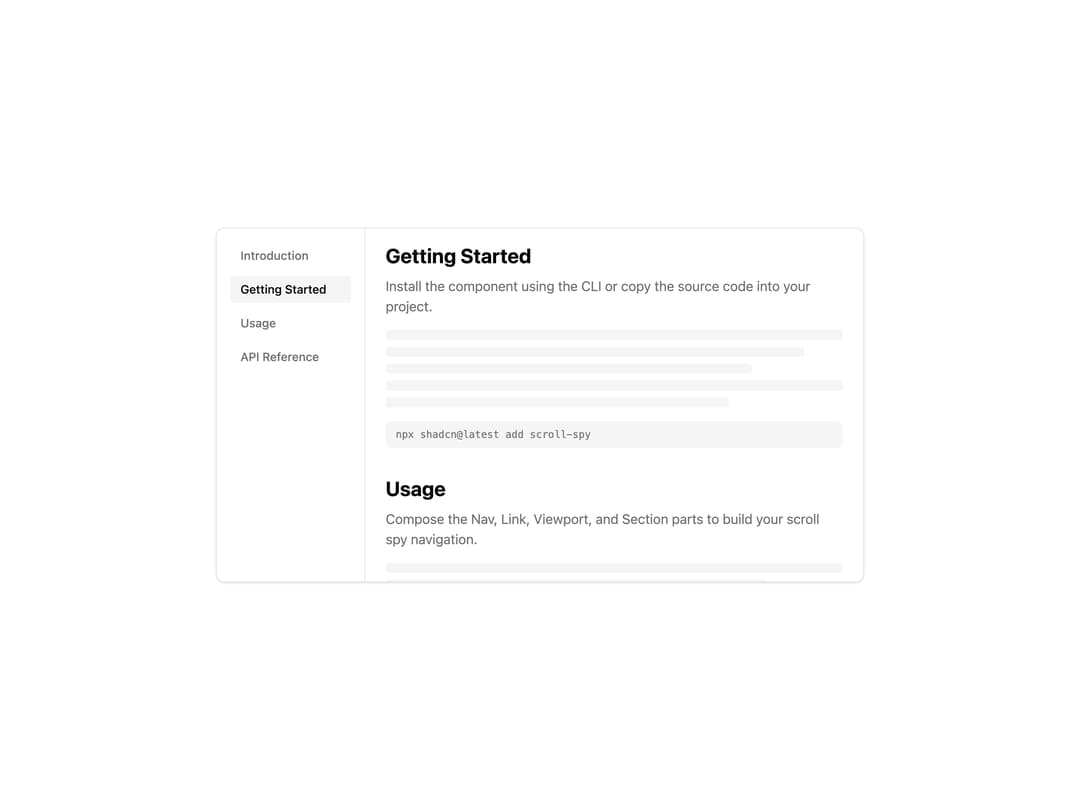 Scroll Spy preview