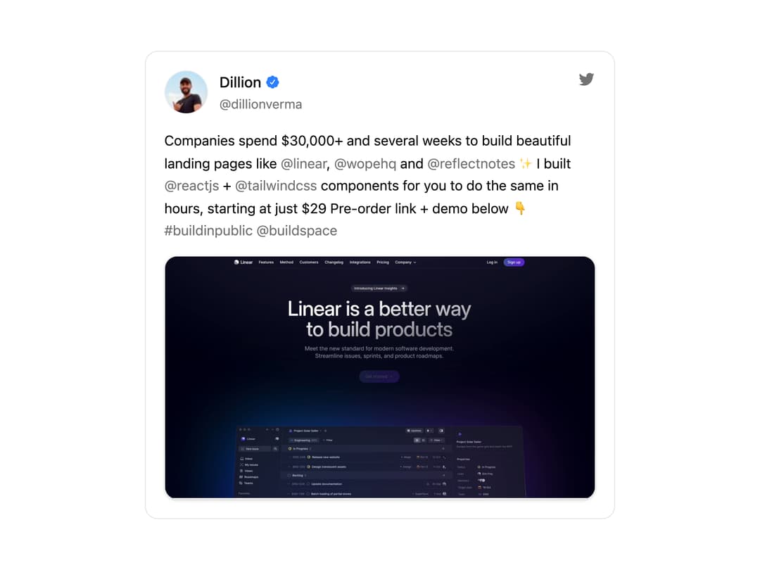 Tweet Card preview