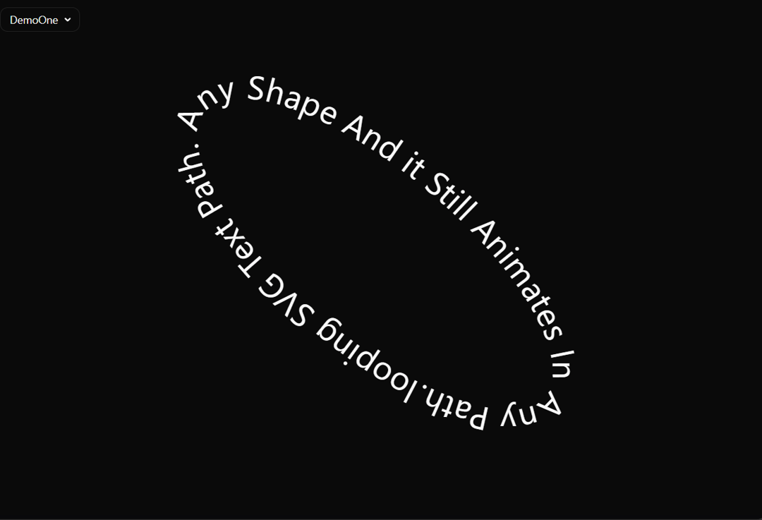 Animated SVG Text Path preview