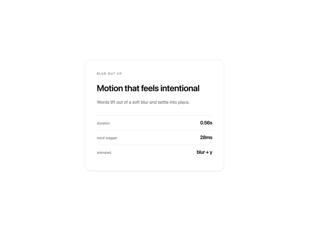 Blur Out Up preview