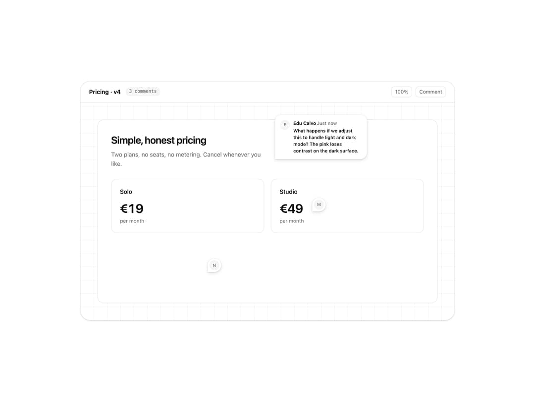 Figma Comment preview