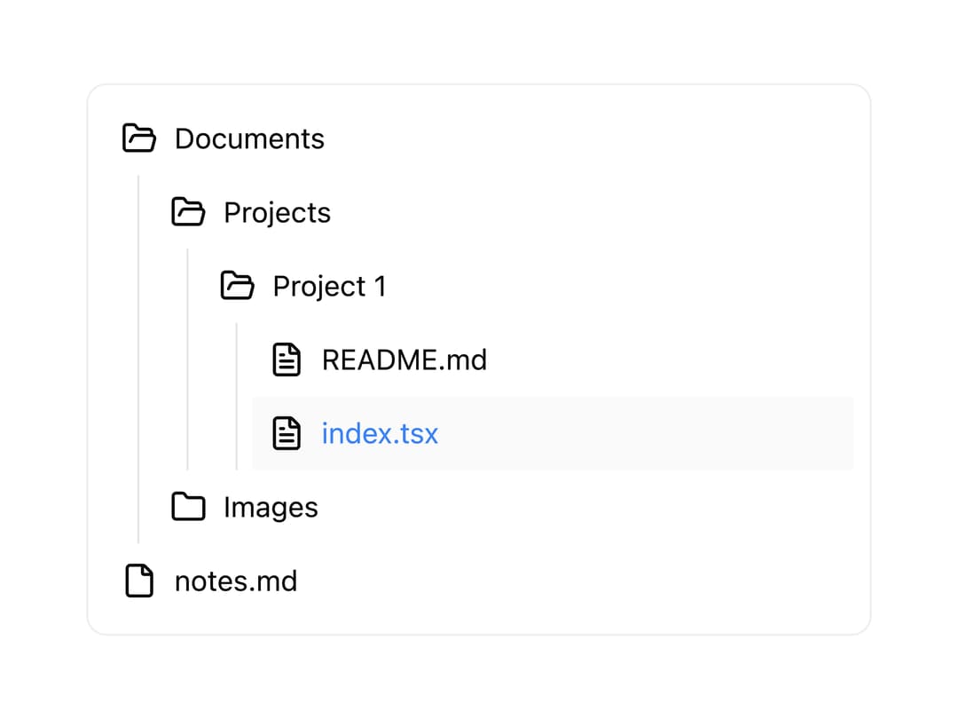 File Tree preview