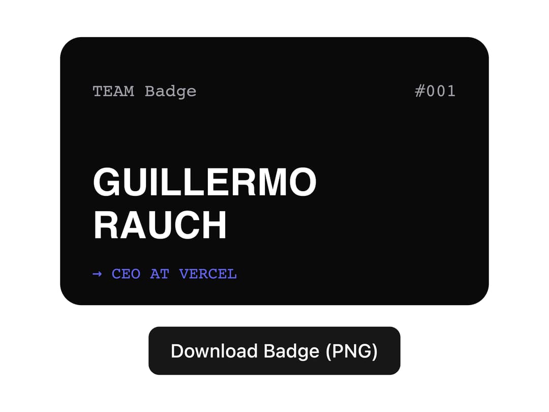 Generate Badge preview