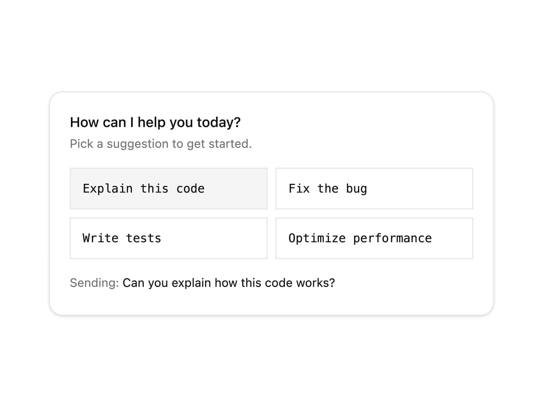 AI Suggested Actions preview