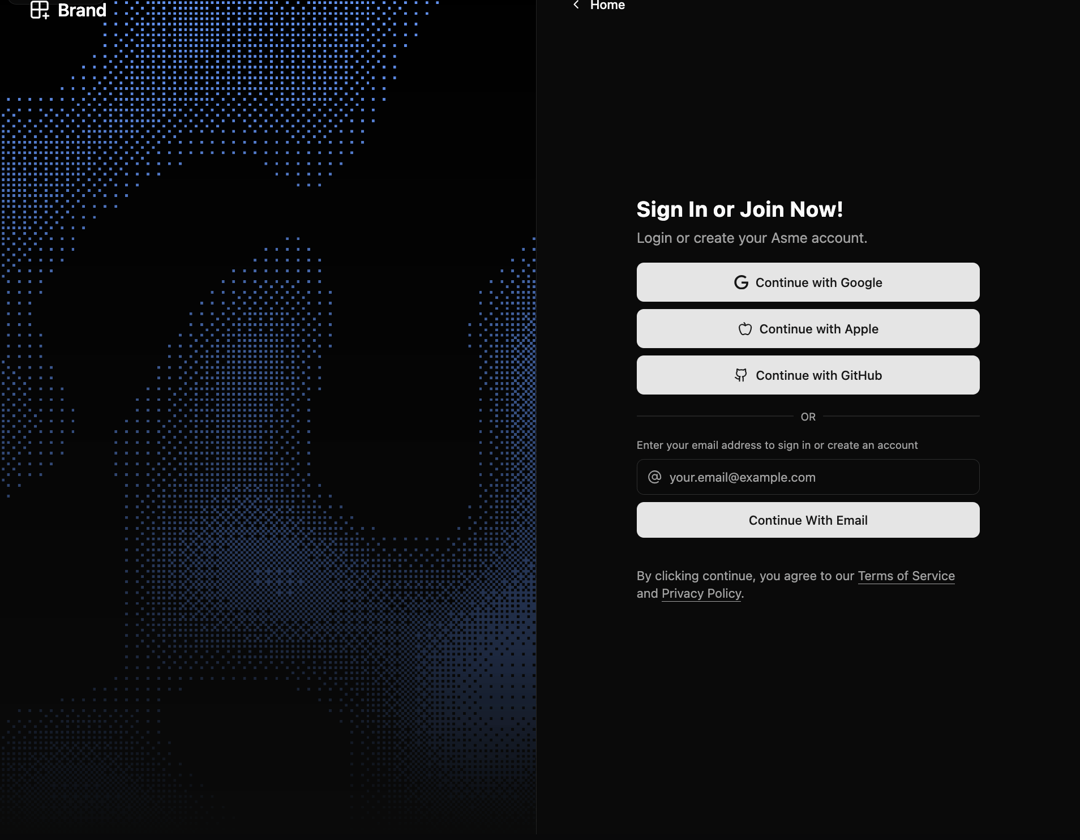 Login Page preview