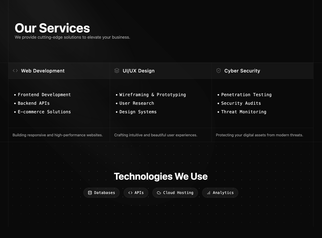 Our Services preview