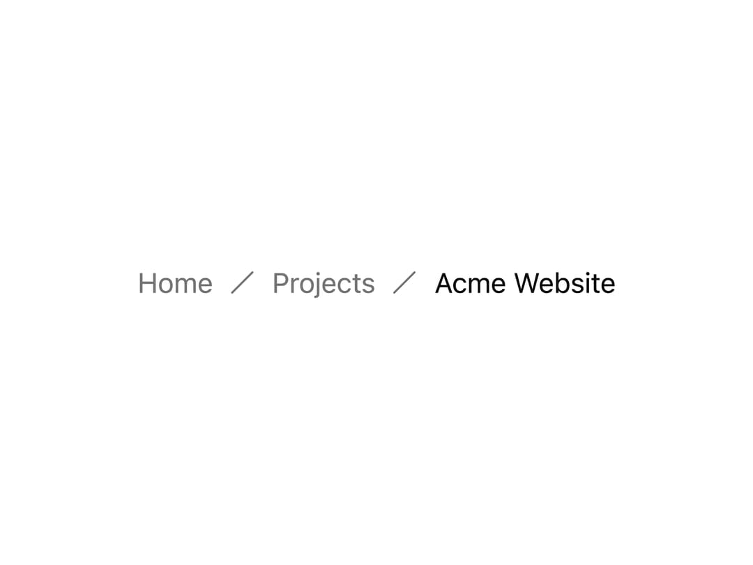 Custom Separator Breadcrumb preview