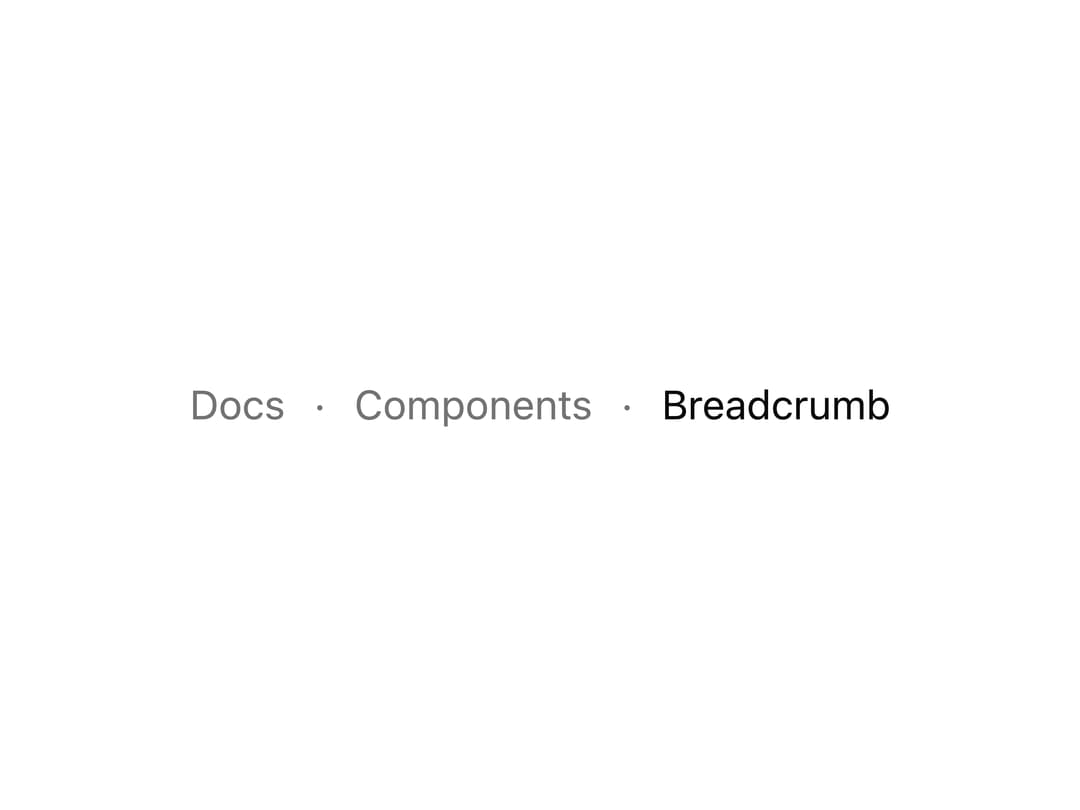 Dot Separator Breadcrumb preview
