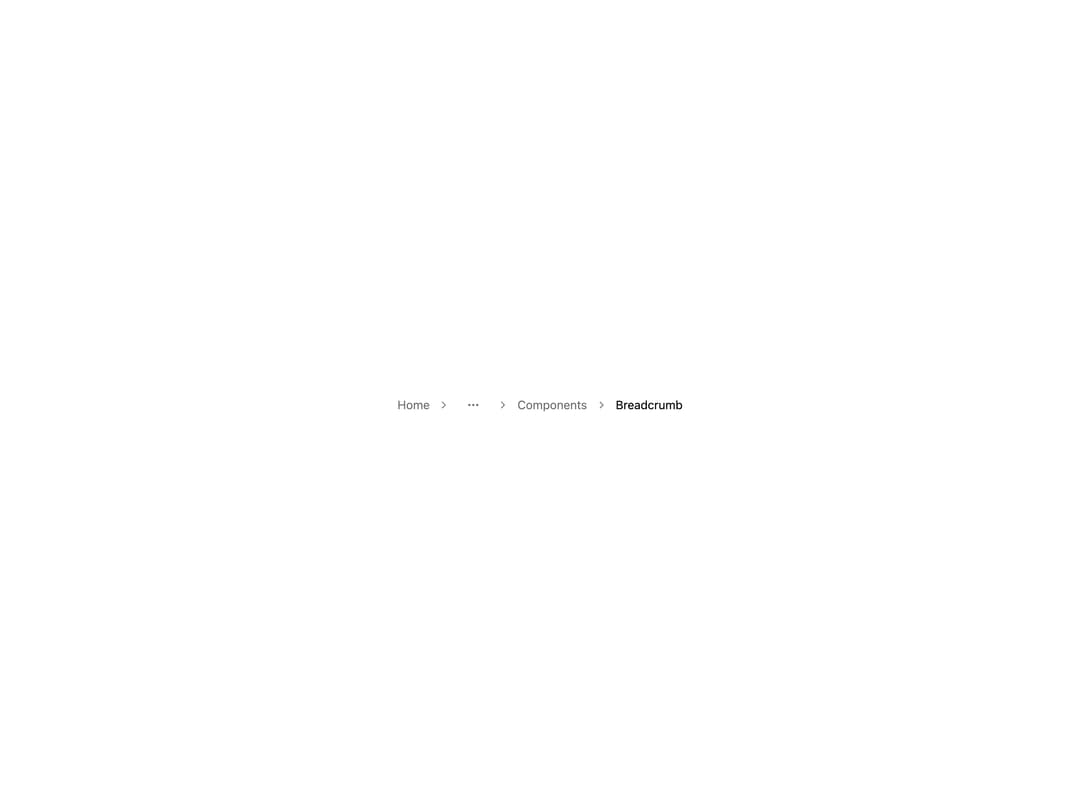 Breadcrumb with Ellipsis preview