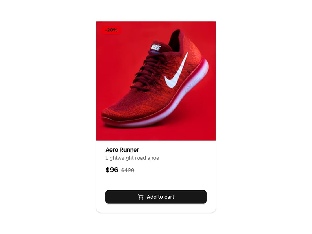 Product Card preview