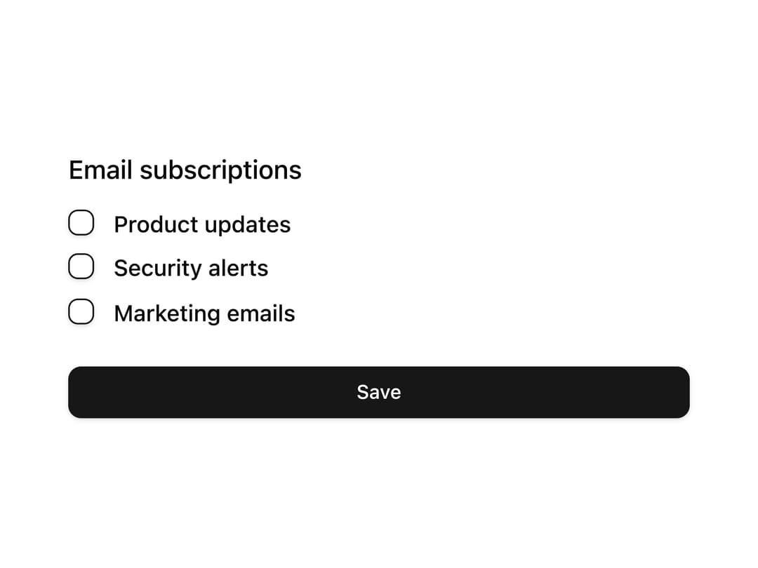 Checkbox Group preview
