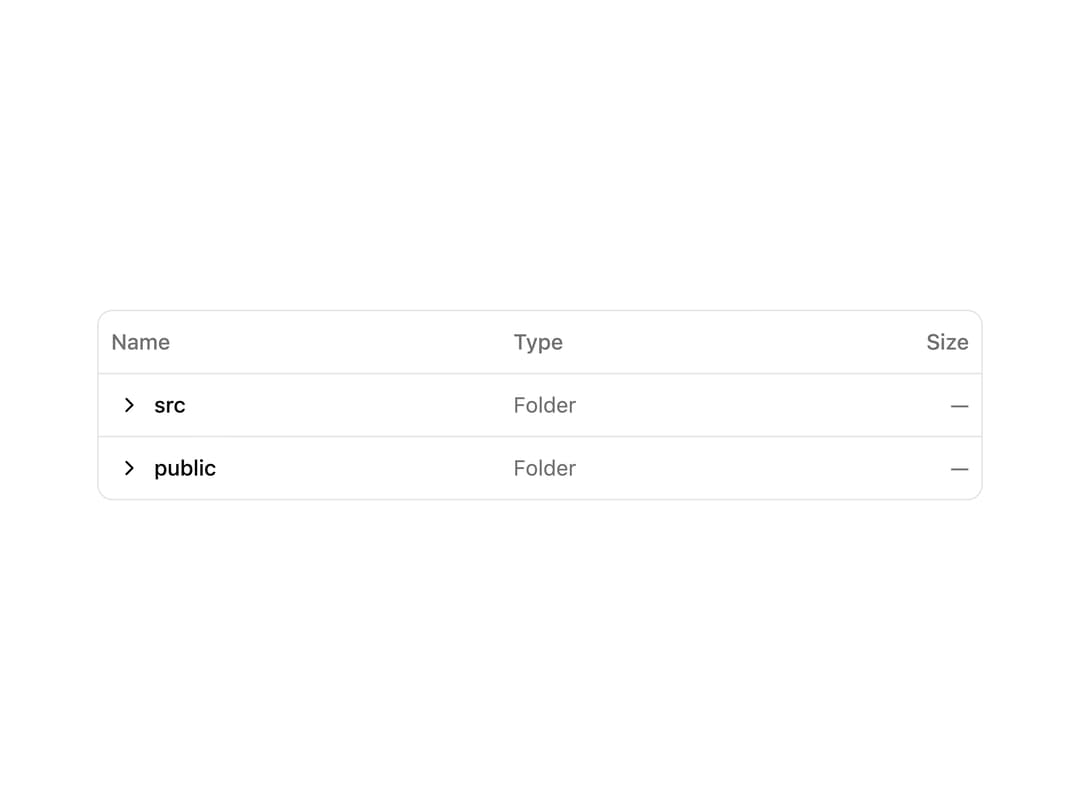 Expanding Sub-Rows Table preview