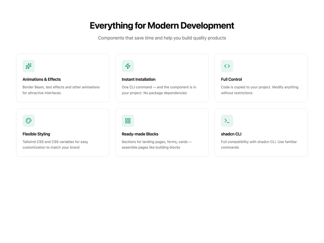 Features Grid preview