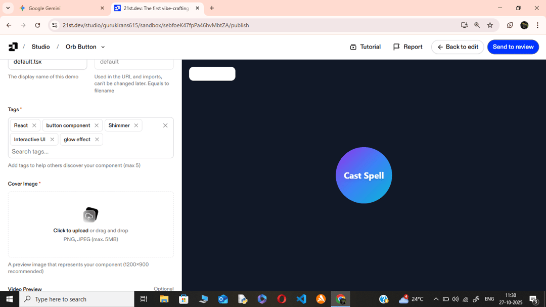Orb Button preview
