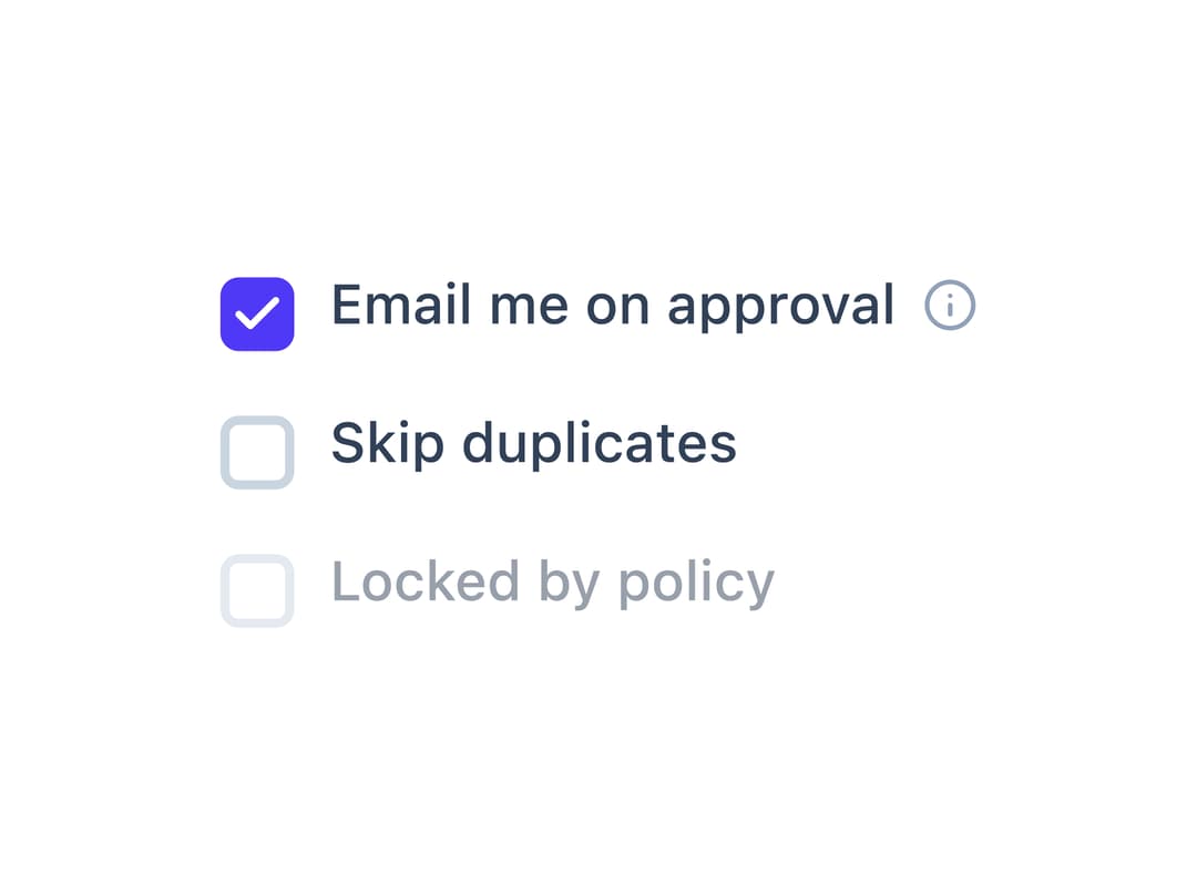 Checkbox preview