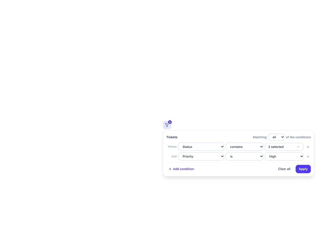 Filter Panel preview
