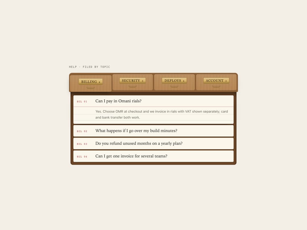 Card Catalogue FAQ preview