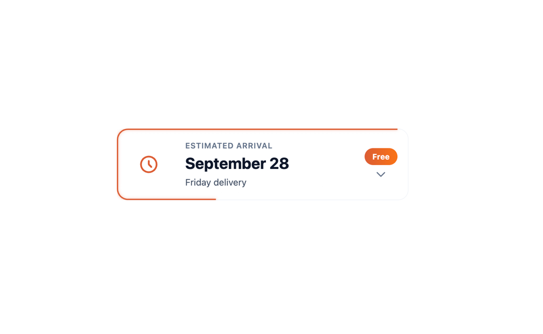 Estimated Arrival preview