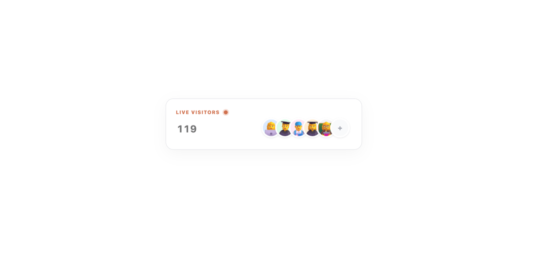 Animated Live Visitor preview