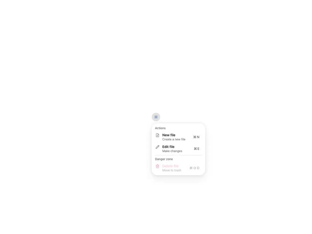 HeroUI Dropdown preview