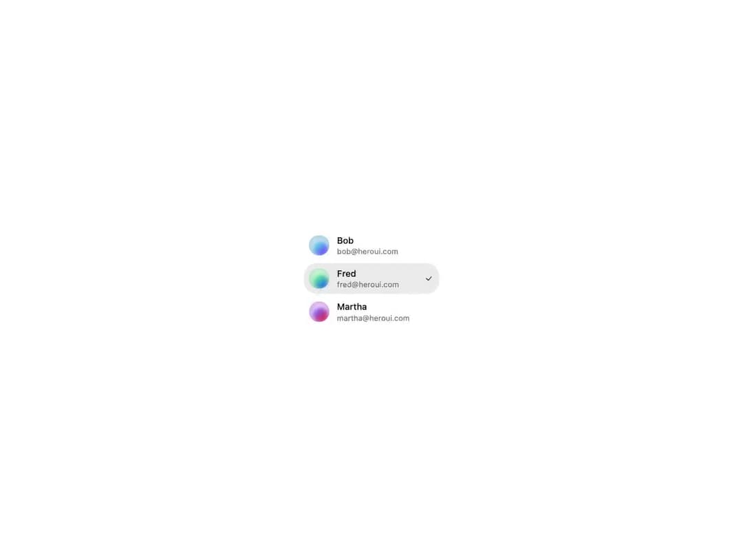 HeroUI ListBox preview