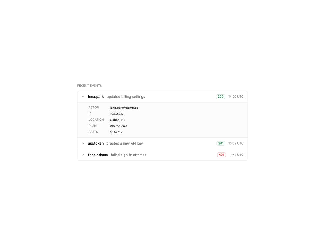 Audit Log preview