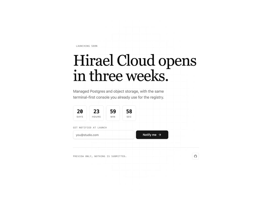 Coming Soon Launch Page preview