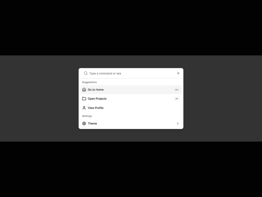 Command Palette preview