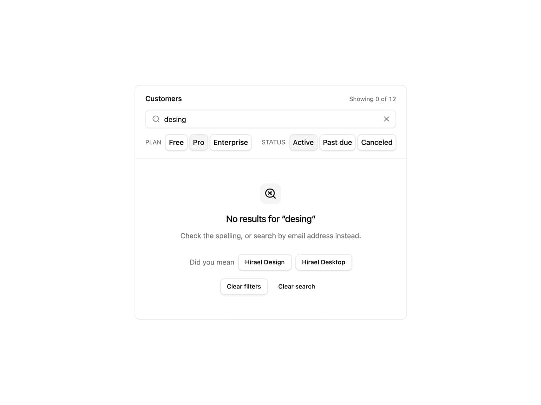 No Results Empty State preview