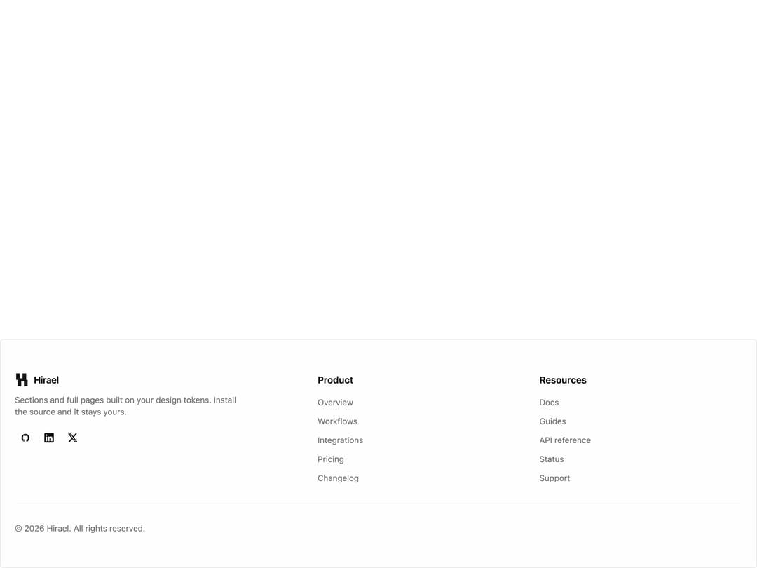 Boxed Panel Footer preview