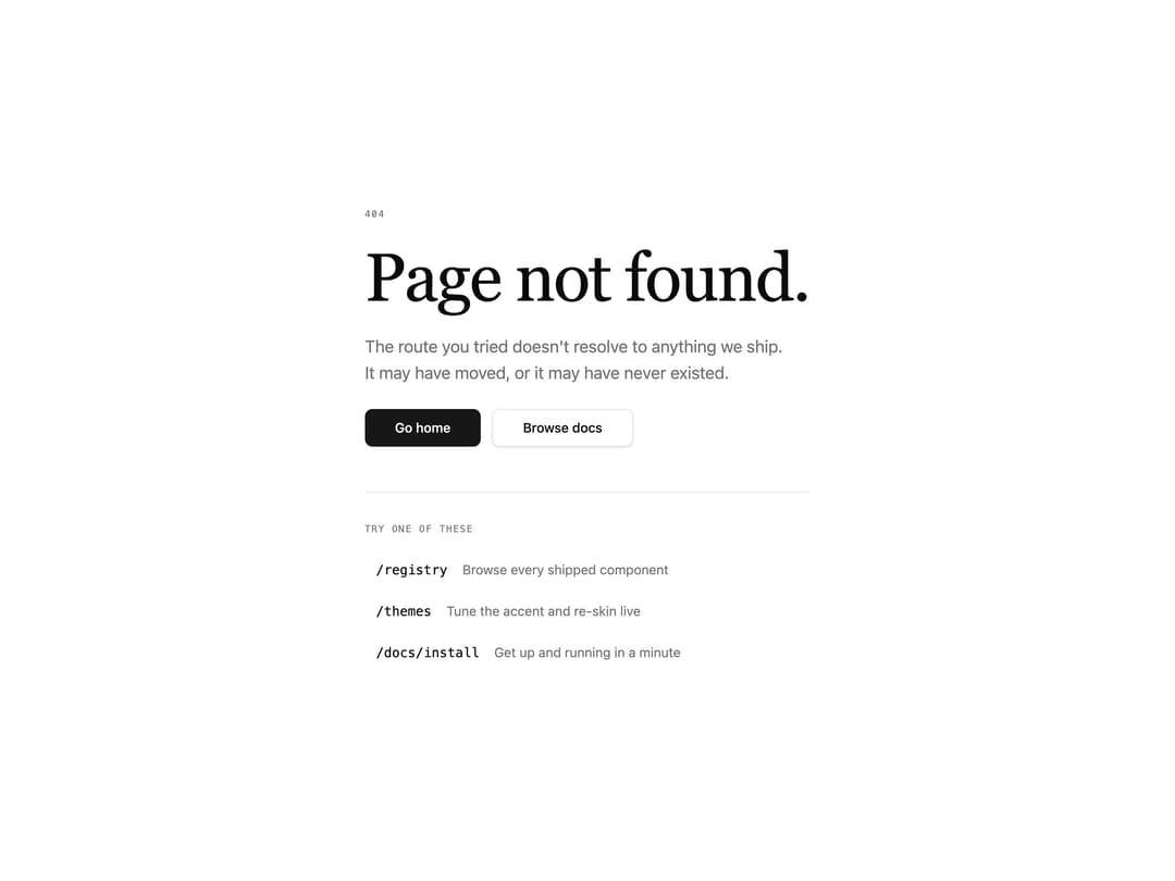Not Found 404 Page preview