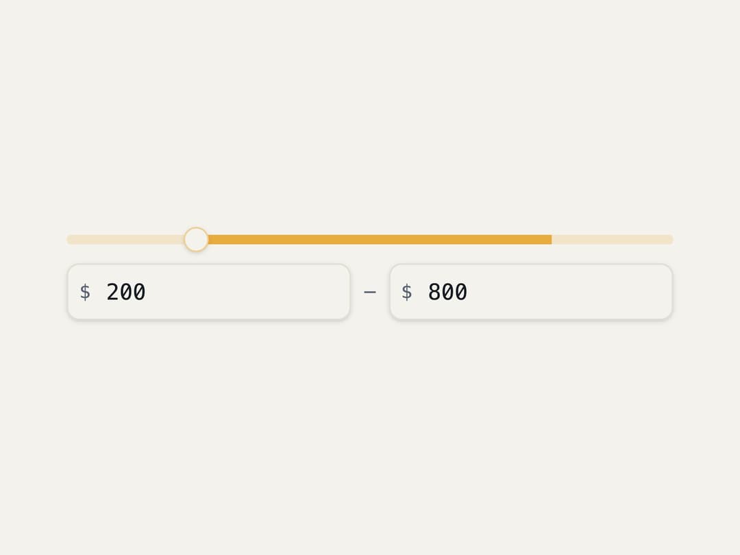 Number Range preview