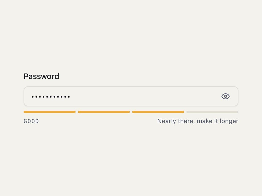 Password Input preview