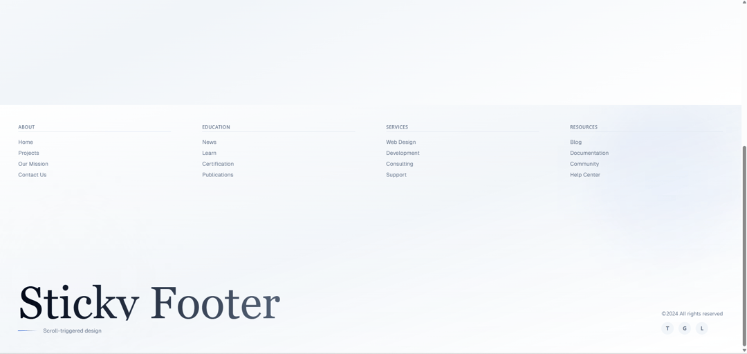 Footer preview