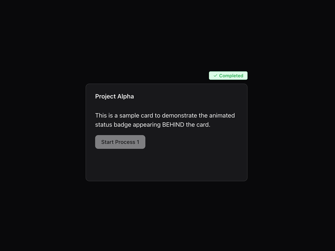 Animated Status Badge preview