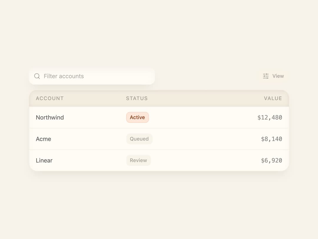 Data Table preview