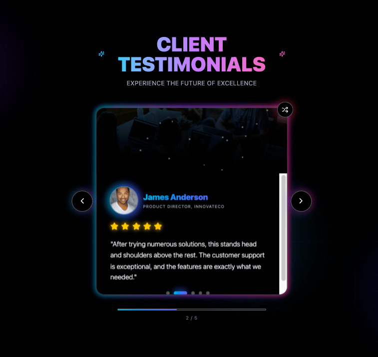 3D Testimonial Stack preview