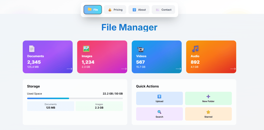Personal Website preview