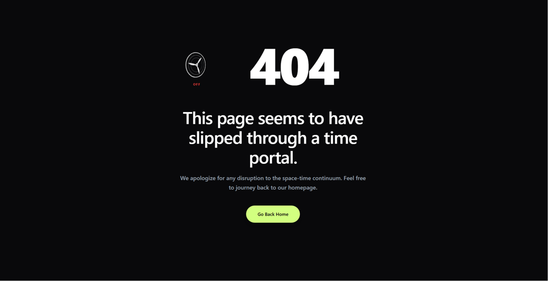Animated 404 Page preview