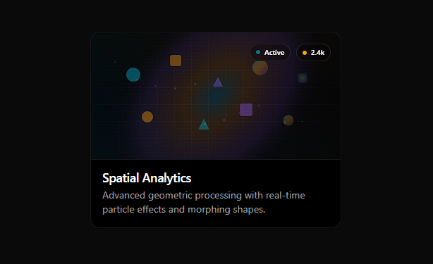 Animated Geometric Card preview