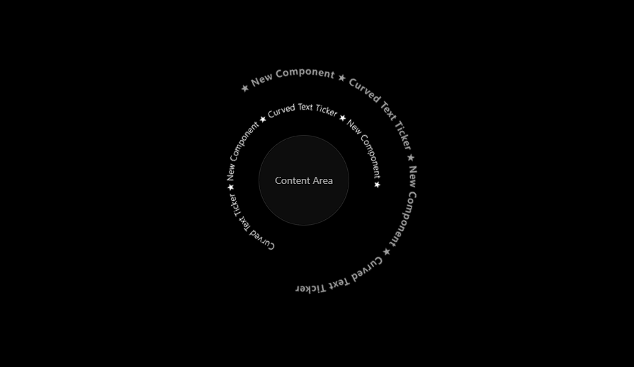 Curved Text Ticker preview