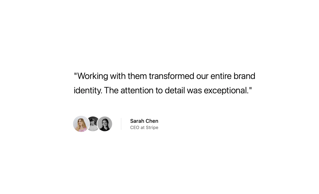 Minimal Testimonial preview