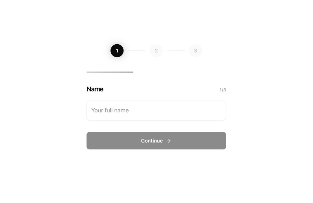 Multistep Form preview