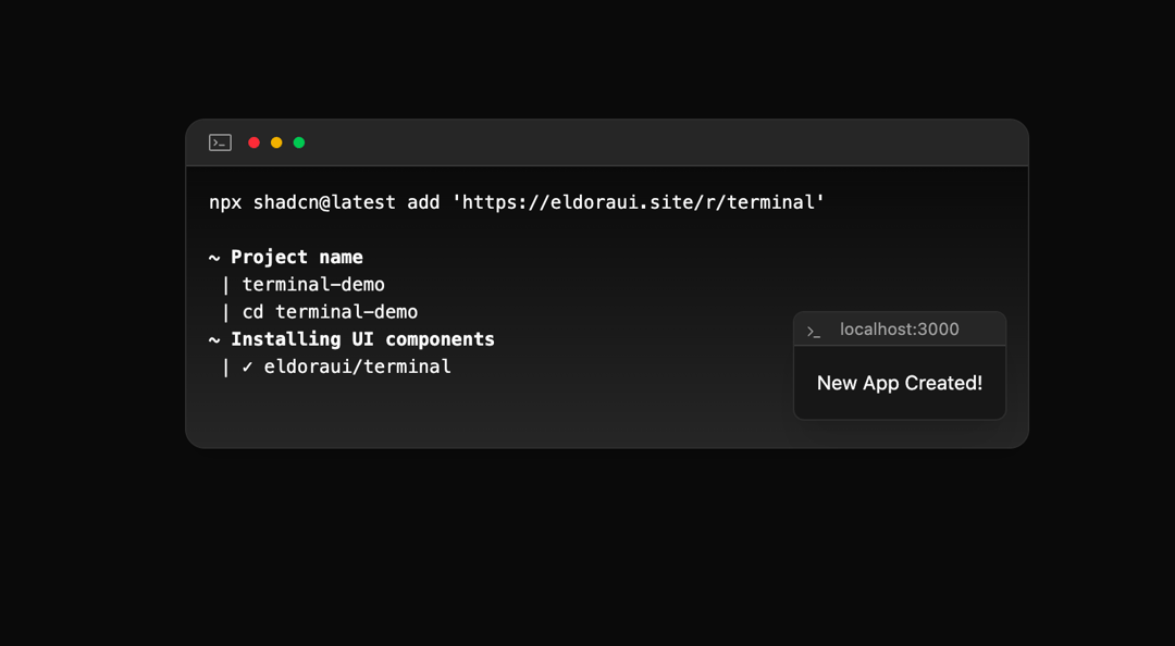 Terminal preview