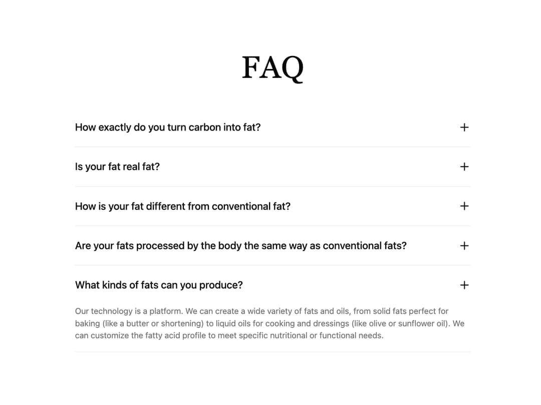 FAQ Section preview