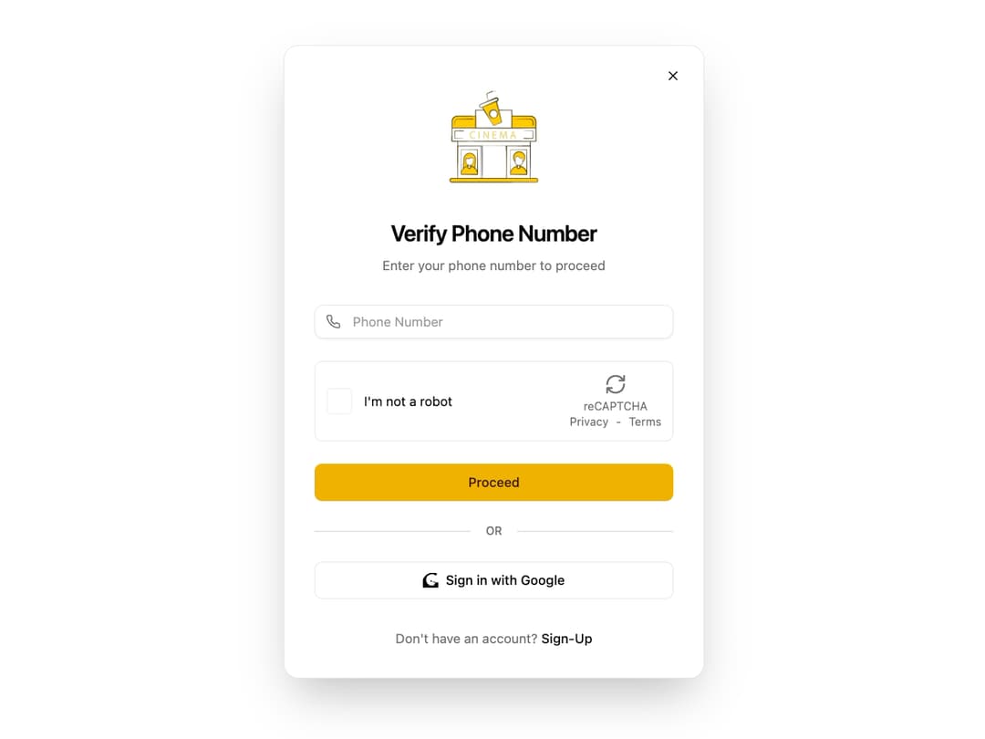 Phone Verification Form preview
